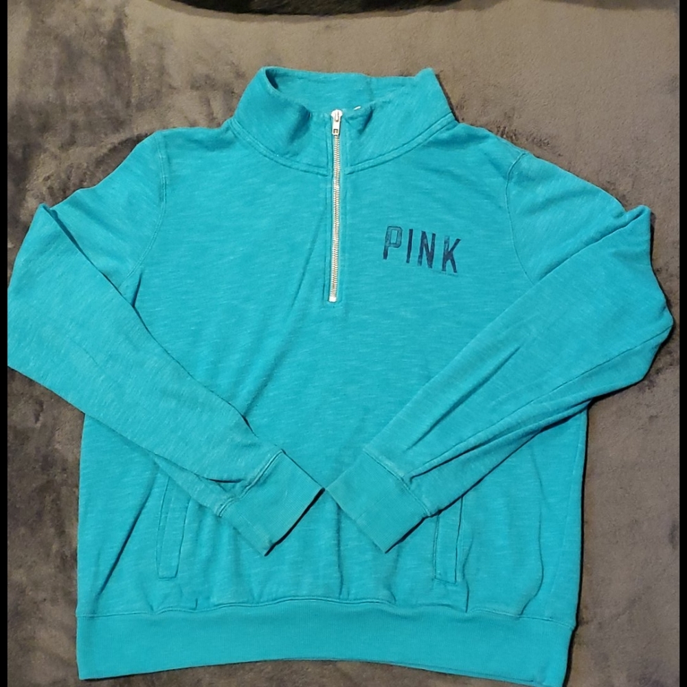 Victoria secret pink 1/4 zip pull over
